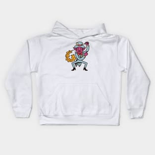 Vintage Cartoon Demon Circus Ringmaster Kids Hoodie